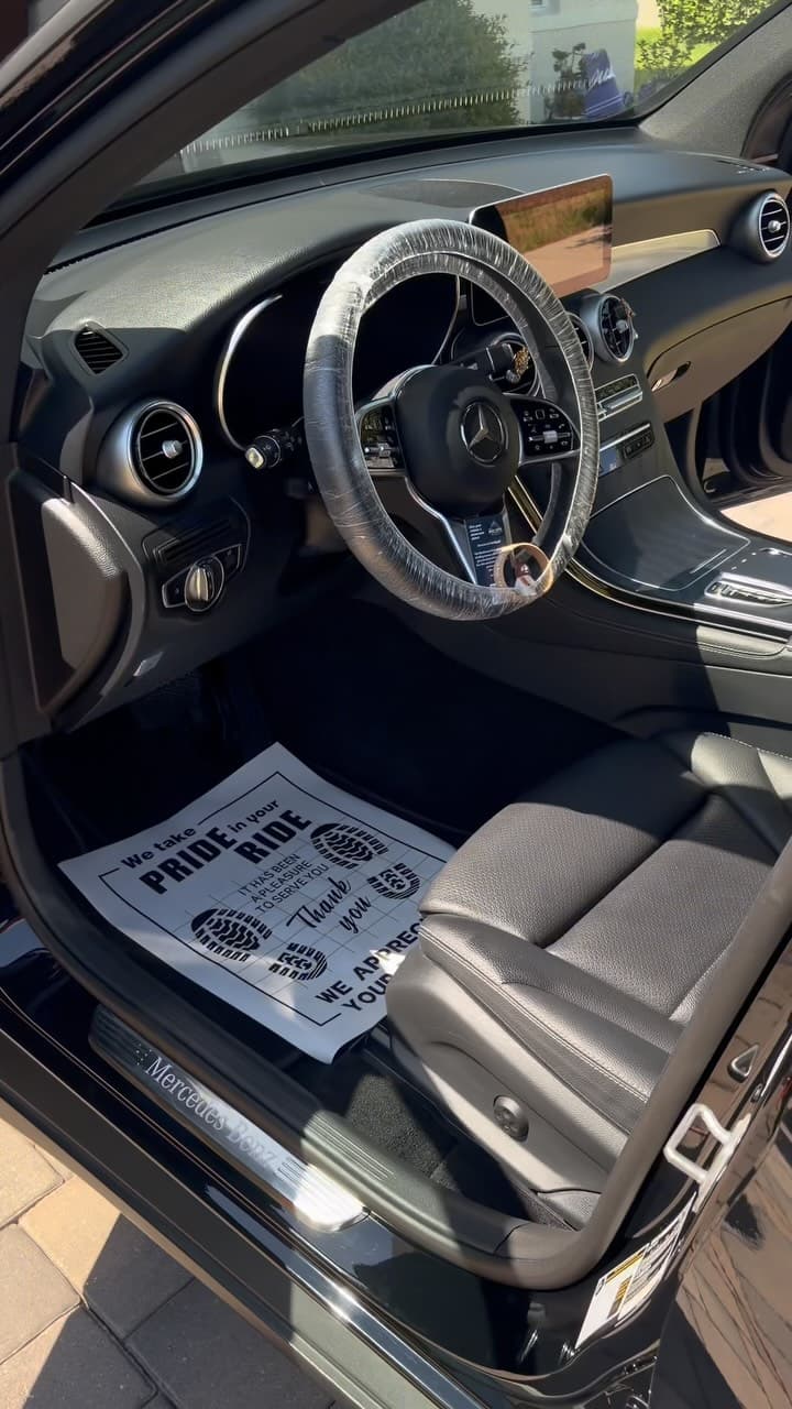 Mercedes-Benz luxury interior after detailing