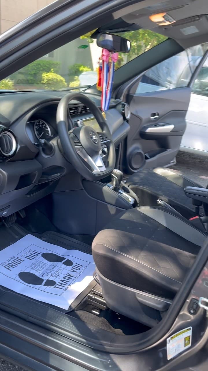 Nissan cabin interior after full vacuum and wipe-down