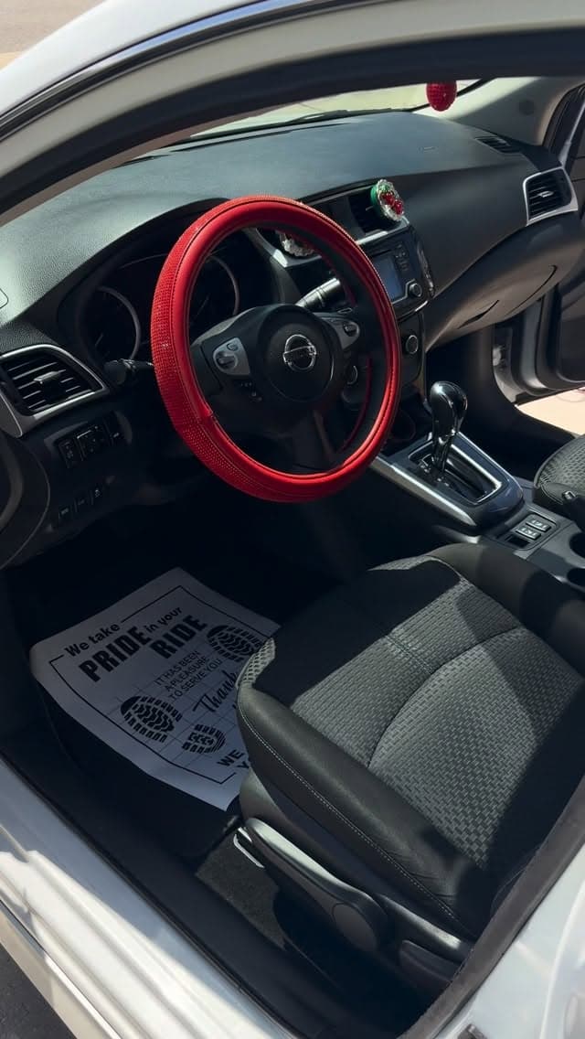 Nissan driver seat and floor after interior detail